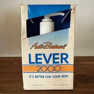Vintage 1994 Lever 2000 Liquid Soap Pump Bottle Box NOS Prop